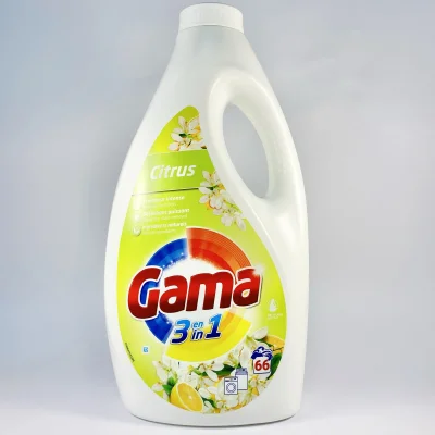 Гель для прання Gama 3л 3в1 Квіти, лаванда, марсель, цитрус (66 пр.) (4 шт/ящ): Іспанія