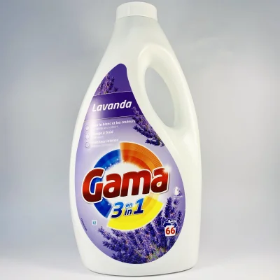 Гель для прання Gama 3л 3в1 Квіти, лаванда, марсель, цитрус (66 пр.) (4 шт/ящ): Іспанія