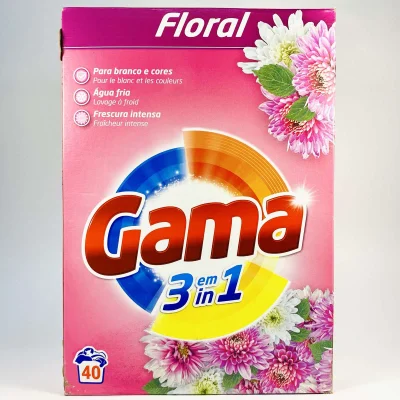 Порошок для прання Gama Universal 2,2 кг(40пр) Квітковий, фіолет. букет КОРОБКА (4шт/ящ): Іспанія