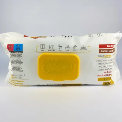 Вологі серветки для прибирання SLEEPY Easy Clean 100 шт. з клапаном (6 шт/ящ)