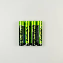Батарейки Videx Alkaline R3 - 4 шт. в спайці, 60 шт/уп (720 шт/ящ)