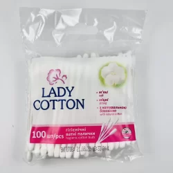 LADY COTTON Пал.ватні в поліе.пакеті 100 шт(50шт/ящ)