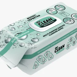 Універсальні вологі серветки для прибиранняTMMr.Clean professional (зелені) 100шт з клап.(10шт/ящ)