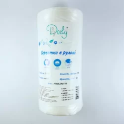 Салфетка в рулоне Doily 20см*20см (100 шт. в упаковке) спанлейс 40гр./м2; гладкая
