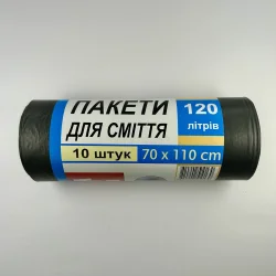 Пакет для сміття 120л/10шт Тор (30уп/мішок)