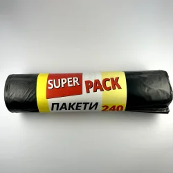 Пакети для сміття Super Pack 240л/5шт ( 24уп мішок)