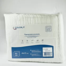 COLOReIT Рушники 40*70 (100шт) сітка (8шт/пакет) АКЦІЯ
