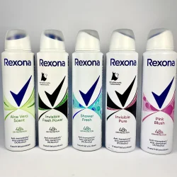 Антиперспірант жiночий аерозоль в асортименті Rexona 150мл  (6шт/уп)