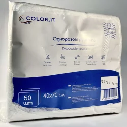 COLOReIT Рушники 40*70 (50 шт) Сітка (16шт/пакет)