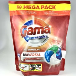 Стиральный порошок в капсулах GAMA 60 капсул (6 шт/ящ)