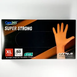 Перчатка нитрил Orange супер крепкая XL CARE365 (25пар/уп;10уп/ящ)