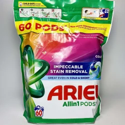 Капсули для прання Aріель Impeccable Stain Removal 4-ох комп 60 шт Color  (3 уп/ящ)