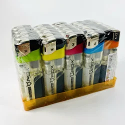 Зажигалка карманная 204LED пьезо с фонариком (50 шт/уп; 1000 шт/ящ)