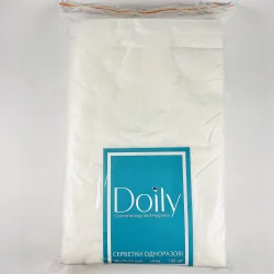 Салфетки в пачке Doily 30 см.*20 см. (100 шт. в упаковке) спанлейс 40 гр./м2; сетка