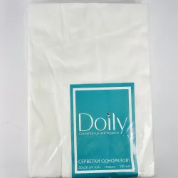Салфетки в пачке Doily 30см * 20см (100шт / уп) спанлейс 40гр / м2; гладкая