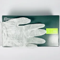 Рукавиця MERKATOR VINYLEX вінілова (прозора) розмір S ( 50пар/уп, 10уп/ящ)